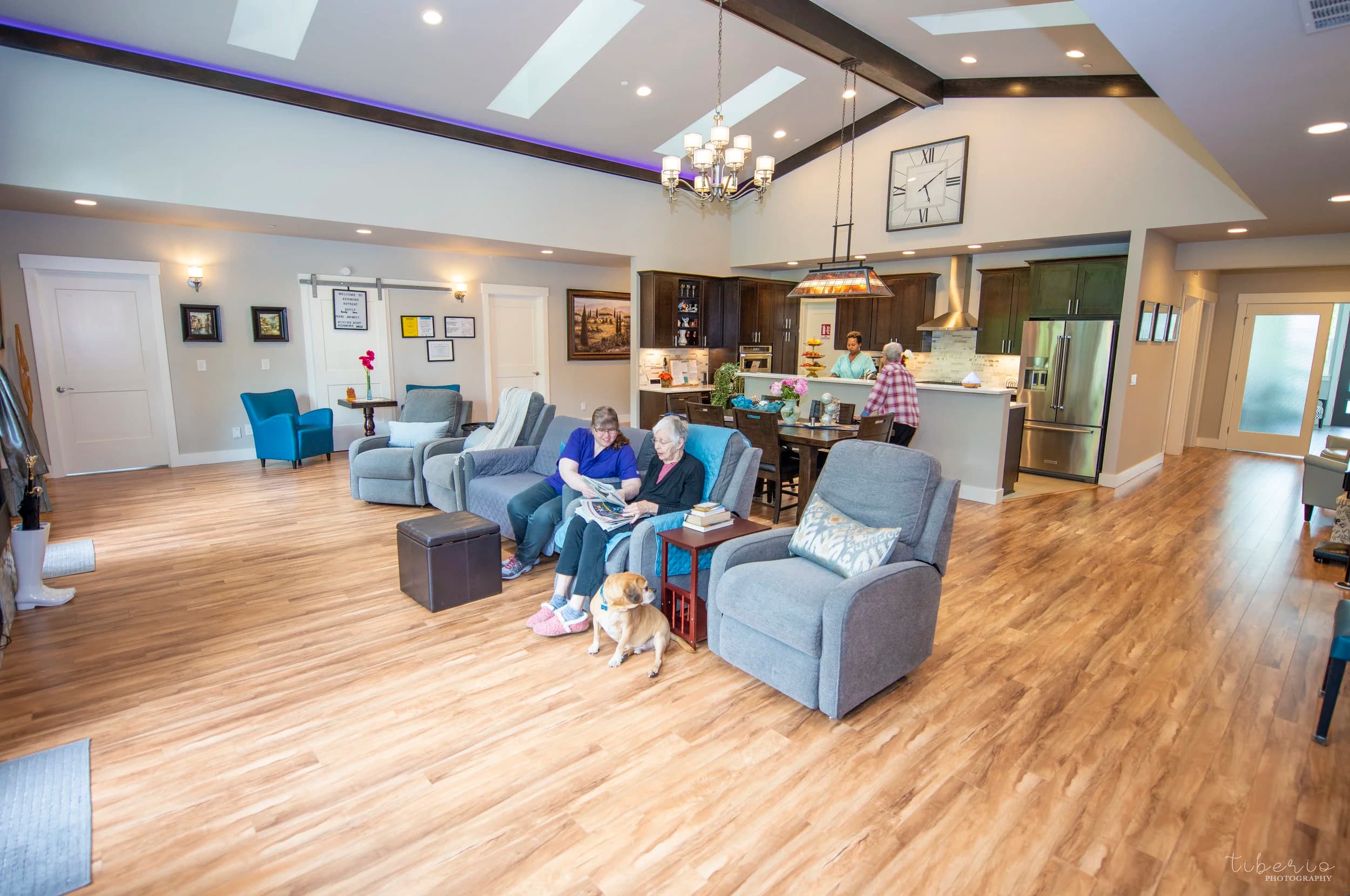 Comfortable shared living space at Kenmore Retreat
